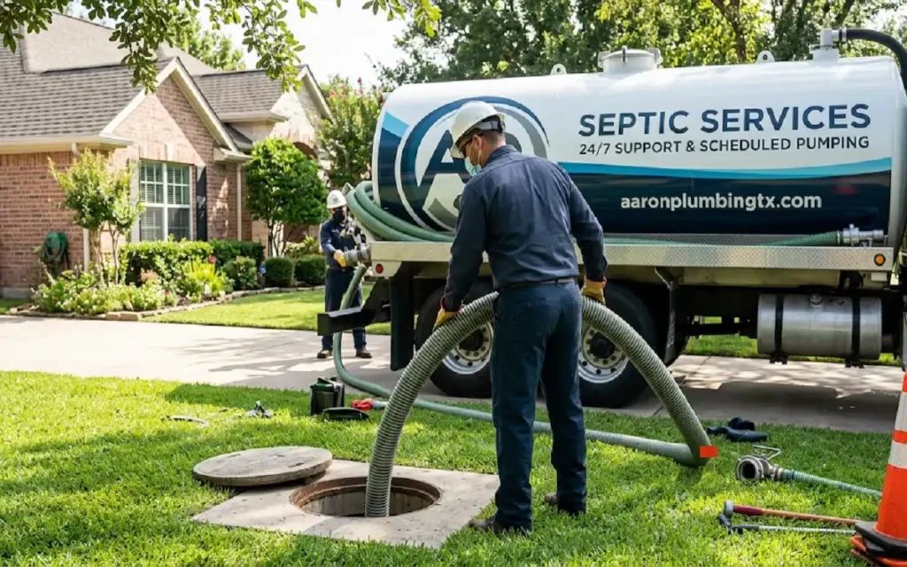 Septic tank pumping