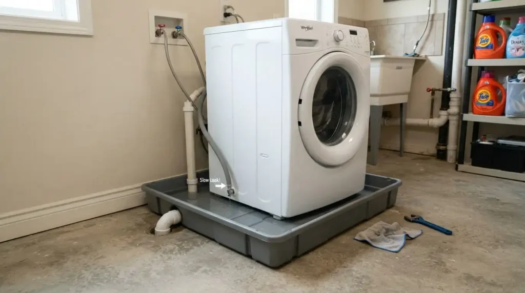 Washing Machine Drain Pan Stop Leaks Fast