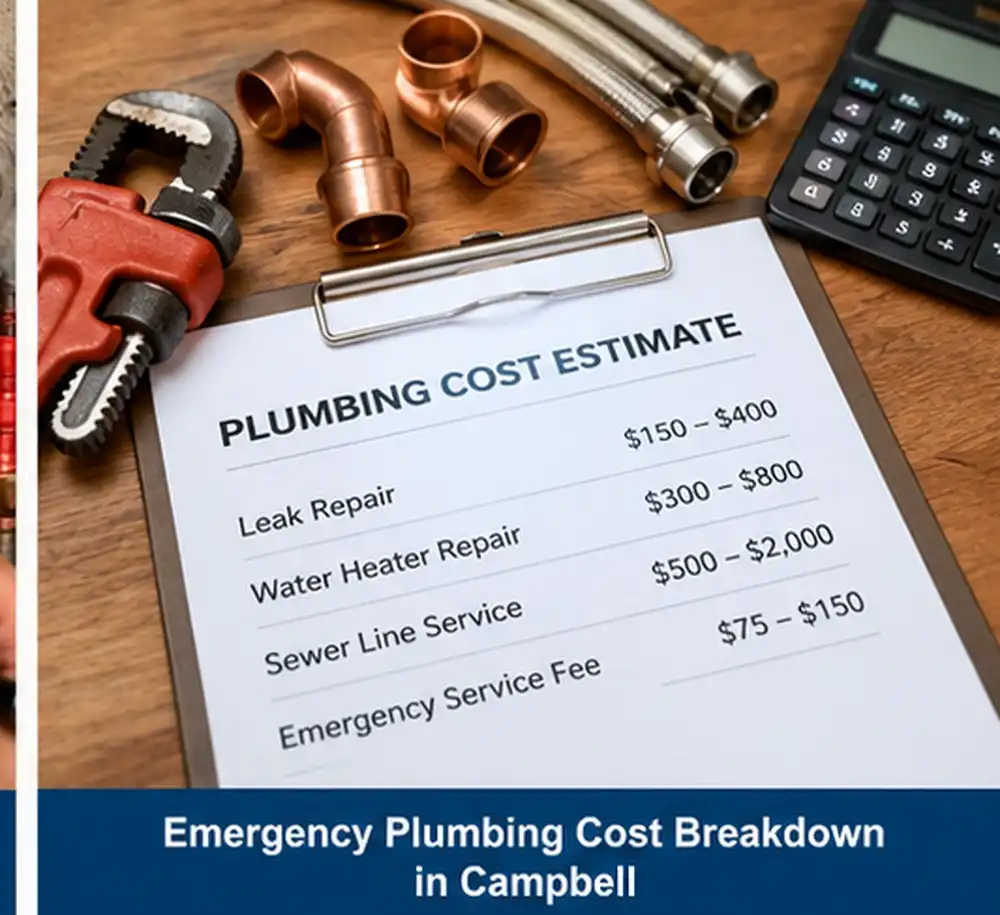 Emergency Plumbing Cost Breakdown in Campbell